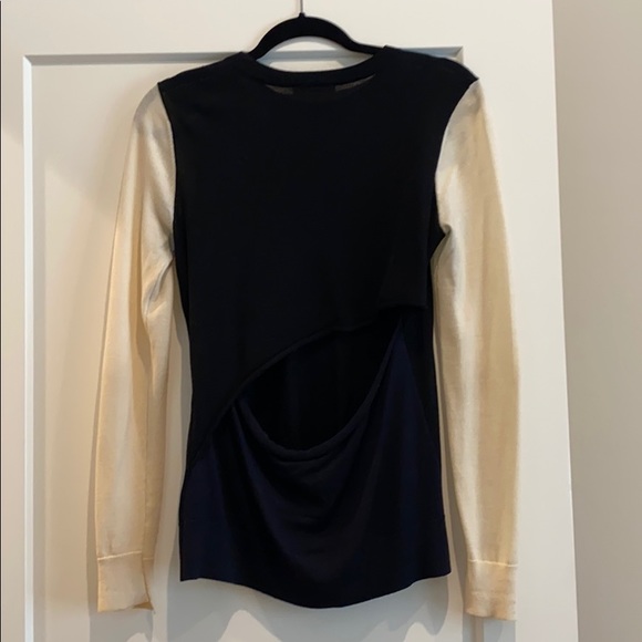 A.L.C color block sweater with open back - Picture 3 of 4